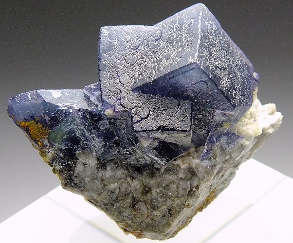 鉱物標本2点 蛍石 岩塩 フローライト ブルーハライトコレクション